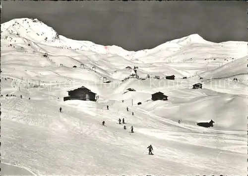 Arosa GR Skipiste Inner Arosa altes Kirchlein Kat. Arosa