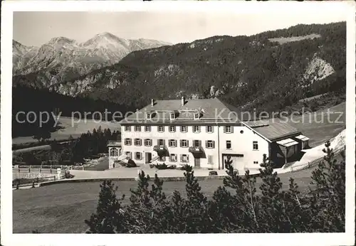 Ofenberg Naziunalpark Hotel Il Fuorn mit Piz Murter Kat. Zernez