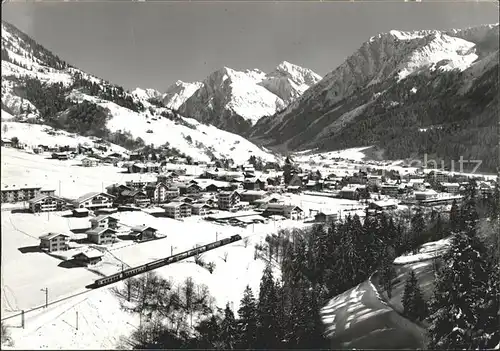 Klosters GR mit Silvrettagruppe Kat. Klosters