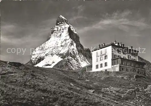 Zermatt VS Berghotel Schwarzsee Matterhorn Walliser Alpen Kat. Zermatt