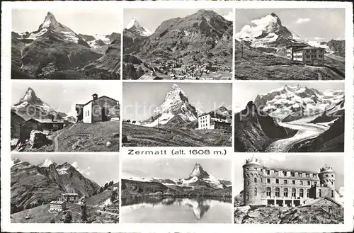 Zermatt VS Matterhorn Berghotel Bergsee Gletscher Walliser Alpen Kat. Zermatt