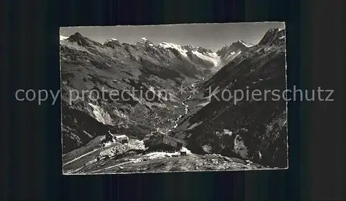 Loetschental Alpe Faldum Panorama Tschingelhorn Breithorn Loetschenluecke Aletschhorn Berner Alpen Kat. Kippel
