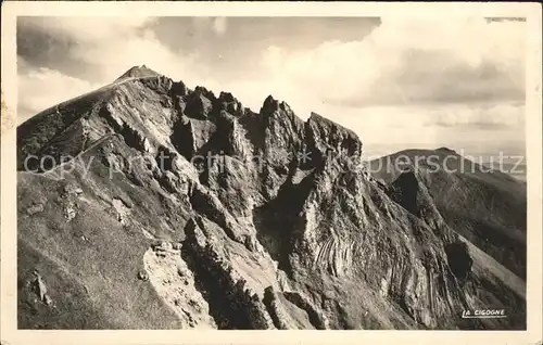 Mont Dore Les Bains Le Sommet et les aiguilles du Sancy Puy Gros Gebirgspanorama Kat. Clermont Ferrand