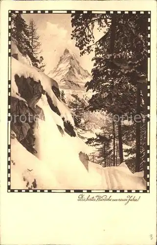 Matterhorn VS Neujahrskarte Kat. Matterhorn