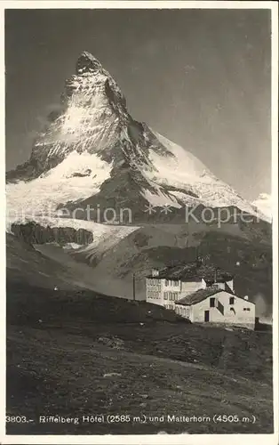 Zermatt VS Riffelberg Berghaus Matterhorn Walliser Alpen Kat. Zermatt