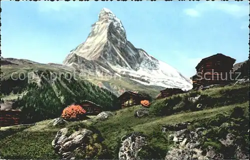Matterhorn VS Berghuetten Walliser Alpen Kat. Matterhorn