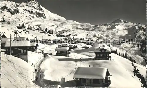 Bettmeralp VS Winterpanorama mit Bettmeralphorn und Wurzenbord Kat. Bettmeralp