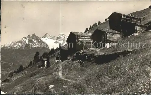 Zermatt VS Findelen und Obergabelhorn Walliser Alpen Kat. Zermatt