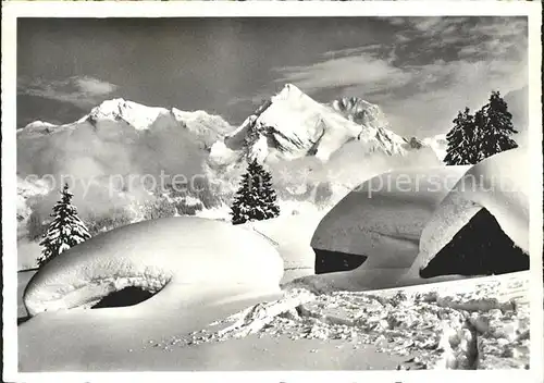 Obertoggenburg Alp Iltios mit Saentis und Schafberg Kat. Wildhaus