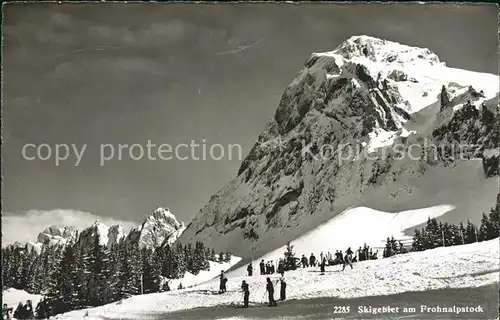 Stoos SZ Skigebiet Frohnalpstock Kat. Stoos