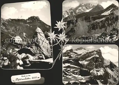 Triesenberg Pfaelzerhuette Edelweiss Schutzhuette Raetikon Kat. Liechtenstein