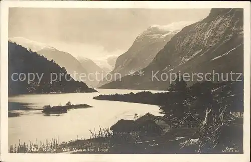 Loen Nordfjord Ved Vasenden Panorama Berge Kat. Norwegen