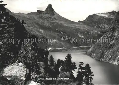 Zervreila Zervreilastausee mit Zervreilahorn Kat. Zervreilahorn