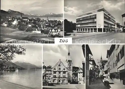 Zug ZG Ortsansichten Panorama Kat. Zug