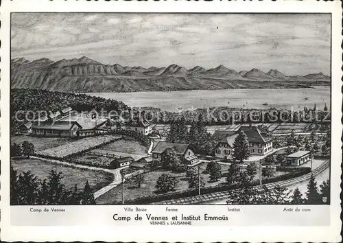 Vennes VD Camp de Vennes et Institut Emmaus Kat. Lausanne