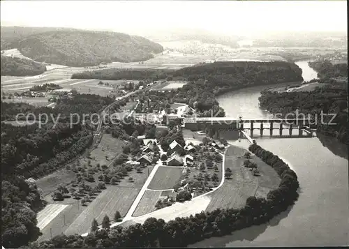 Rheinsfelden Bruecke Fliegeraufnahme Kat. Glattfelden