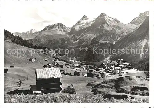 Arosa GR Kulm mit Furkagruppe Kat. Arosa