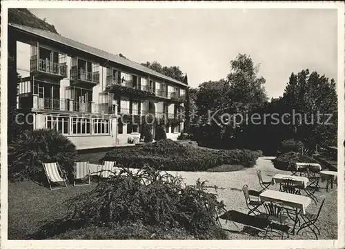 Moscia Ascona Erholungsheim Collinetta Garten Kat. Ascona