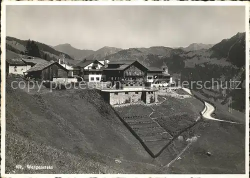 Wergenstein GR Dorfpartie Kat. Wergenstein