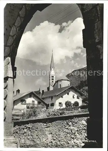 Zernez GR Kirche Kat. Zernez