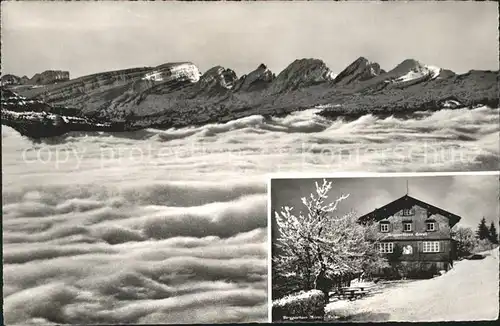Hoernli Kulm Berggasthaus Hoernli Kulm im Nebelmeer