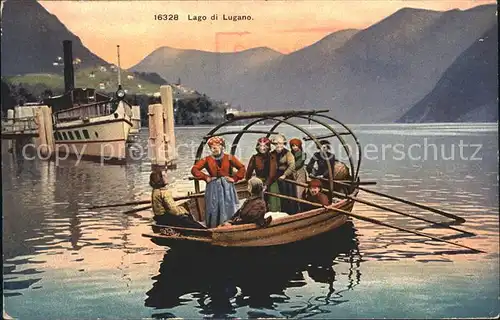 Lago di Lugano Seepanorama Bootspartie Kat. Italien