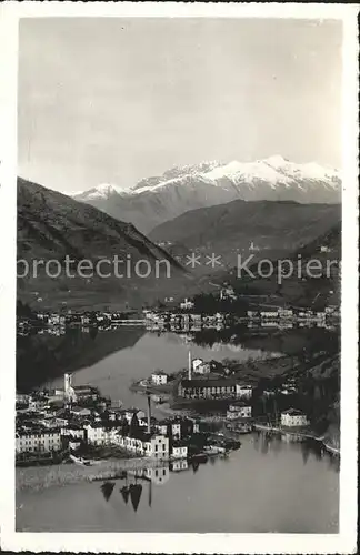 Lago di Lugano Stretto di Lavena e Ponte Tresa Kat. Italien