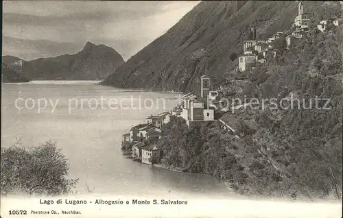 Lago di Lugano Albogasio e Monte San Salvatore Kat. Italien