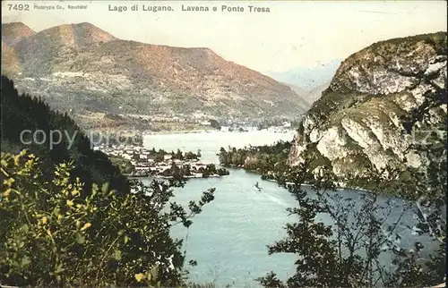 Lago di Lugano Lavena e Ponte Tresa Kat. Italien