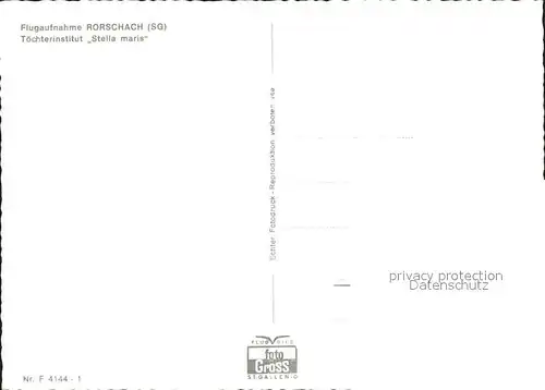 Rorschach Bodensee Toechter Institut Stella Maris Fliegeraufnahme