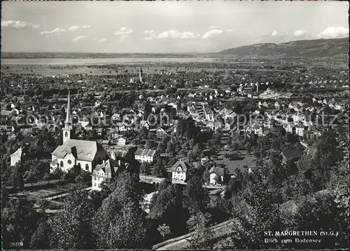 St Margarethen SG Panorama mit Bodensee Kat. St Gallen SG