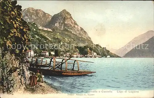 Lago di Lugano Mamette e Castello Kat. Italien