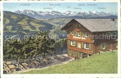 Hoernli Kulm Berggasthaus mit Alpenpanorama