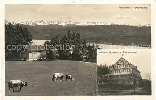 Egg ZH Kurhaus Hochwacht Pfannenstiel Panorama Kat. Egg