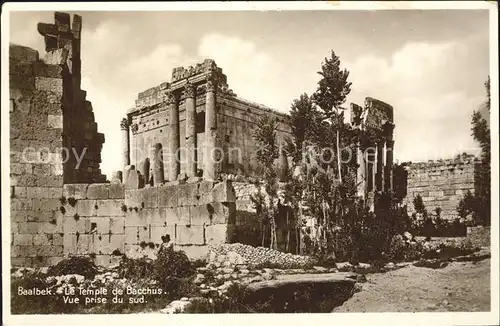 Baalbek Temple de Bacchus Kat. Libanon