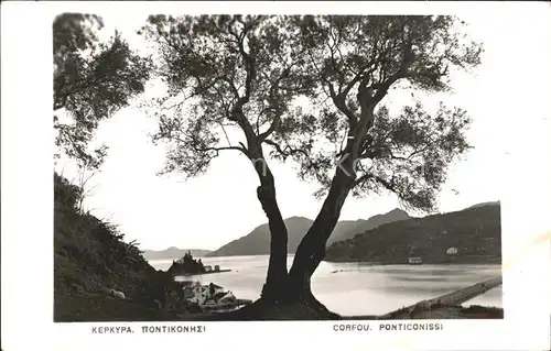 Corfou Ponticonissi Panorama Kat. Corfu Korfu