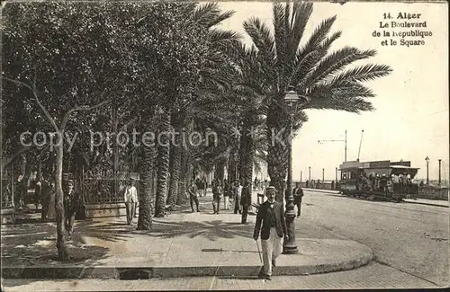 Alger Algerien Boulevard de la Republique et le Square / Algier Algerien /