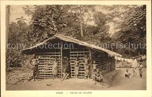 Gabon Eglise de Village Kat. Kongo