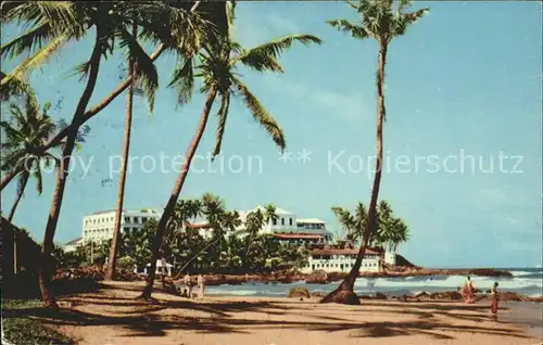 Ceylon = Sri Lanka Mount Lavinia Hotel Beach Kat. 