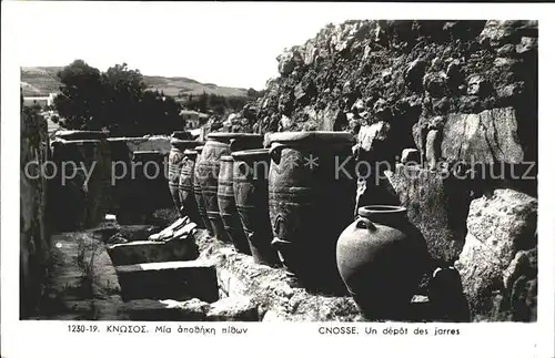 Cnosse Knossos Kreta Un depot des jarres Kat. Griechenland