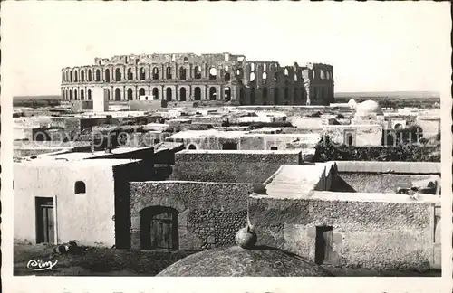 El Djem Colisee construit par l Empereur Gordien Ruinen Kat. Tunesien