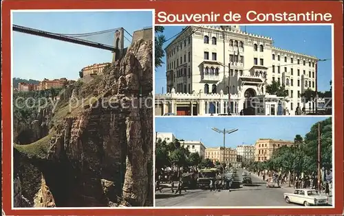 Constantine Gorges du Rhummel vues partielles Kat. Algerien