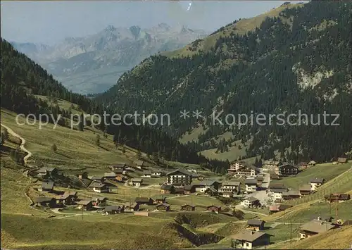 Malbun Panorama Blick zum Alpstein Kat. Liechtenstein