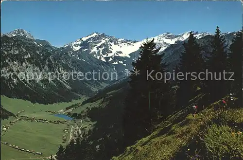 Steg Liechtenstein Silumer Kulm Alpenpanorama Kat. Liechtenstein