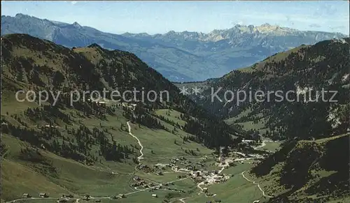 Malbun Hoehenweg Sareisergrat Hahnenspiel Schoenberg Wildhaus Saentis Kat. Liechtenstein