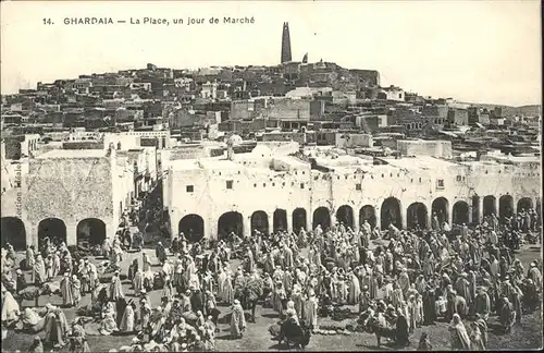 Ghardaia La Place Jour de Marche Kat. Algerien
