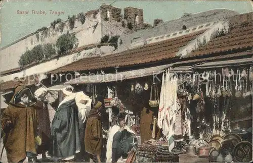 Tanger Tangier Tangiers Bazar Arabe / Marokko /