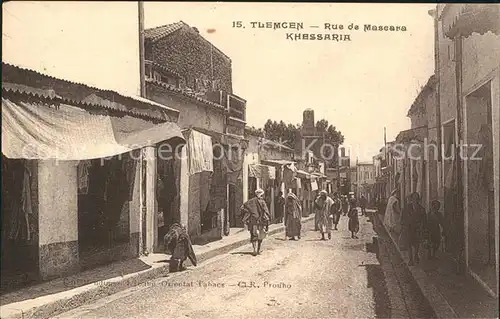 Tlemcen Rue de Mascara Khessaria Kat. Algerien
