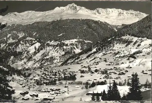 Klosters GR Serneus und Silvrettagruppe Kat. Klosters