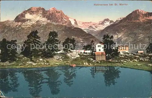Hahnensee Panorama Kat. St Moritz